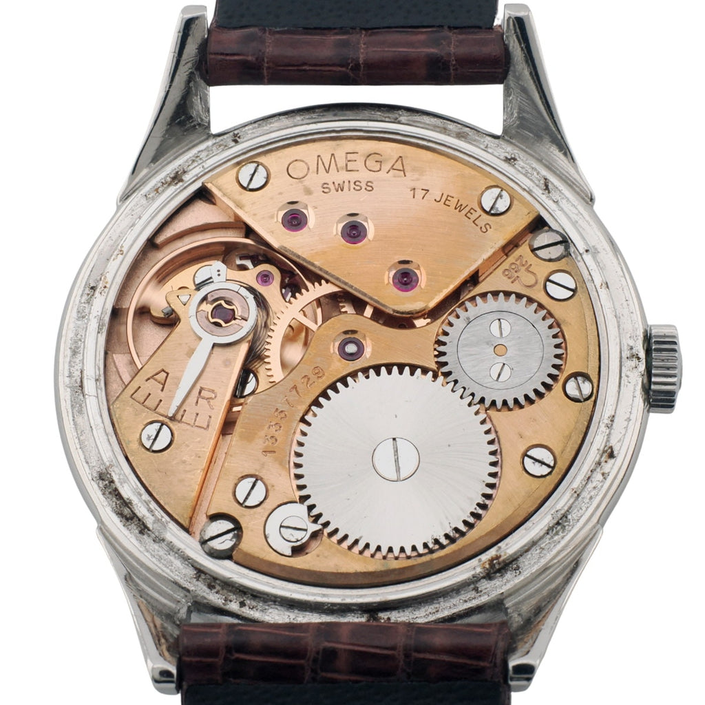 オメガ 30mmキャリバー Ref.2605-9 ハニカムパティナダイヤル Cal.266 手巻 OH済 1952年製