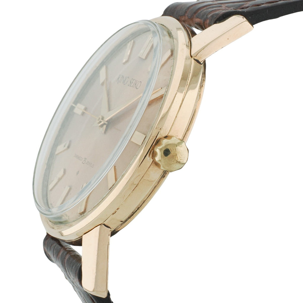 King Seiko 1st J14102 SD Dial Gold Filled 14K Manual Winding O.H. 1963 (Showa 38)