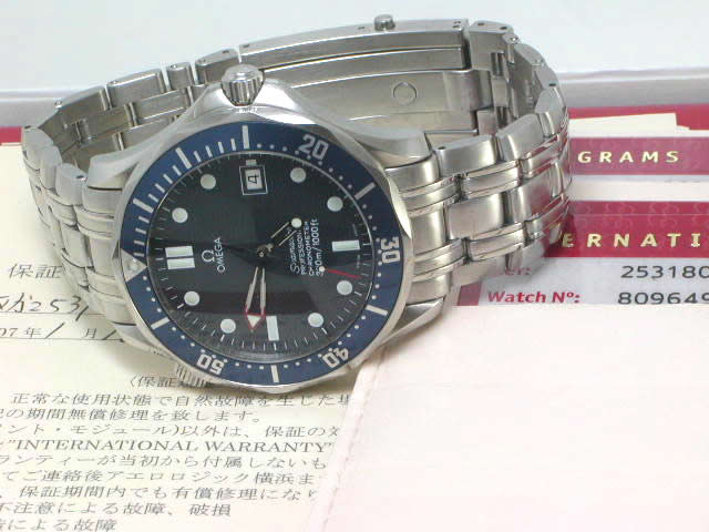 オメガ シーマスター 300m 2531.80 自動巻 ブルー USED