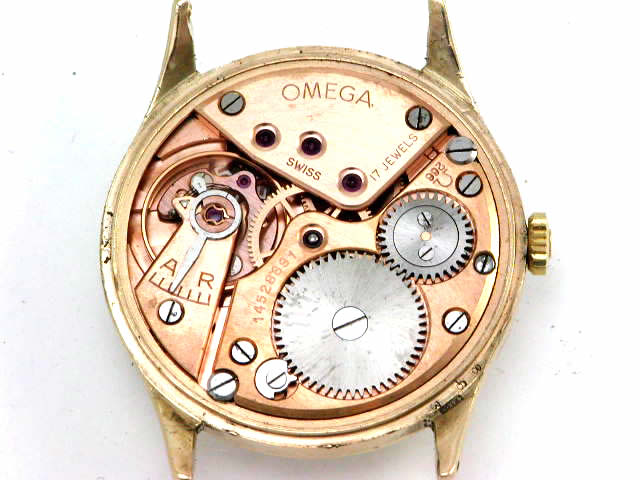 オメガ 9金ビンテージ 30mmキャリバー266 手巻 スモセコ 1950年代