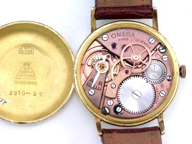 オメガ 18金無垢 Cal.284 手巻 1950年代