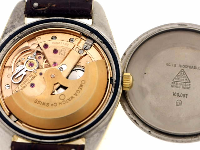 オメガ シーマスター 金張り 166.067 Cal.565 自動巻 OH済 1970年代