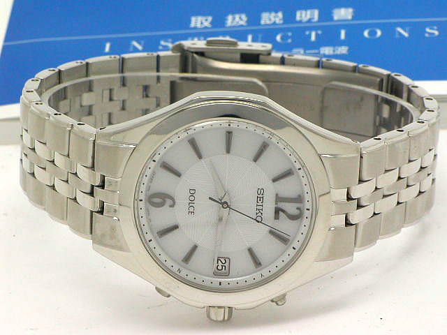 セイコー SADZ075 ドルチェ 7B52 ソーラー電波 チタン USED