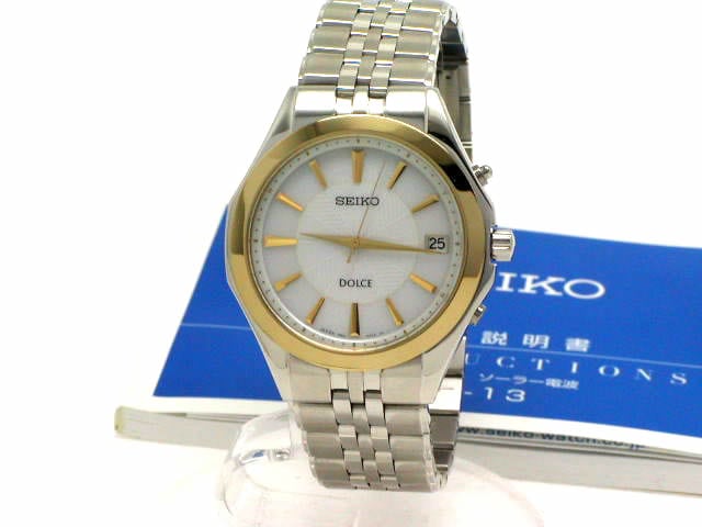 セイコー SADZ078 ドルチェ 7B52 ソーラー電波 チタン USED – WATCH COLLE
