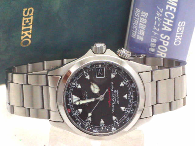 セイコー アルピニスト 4S15-6000 ブラック 自動巻 1998年 USED