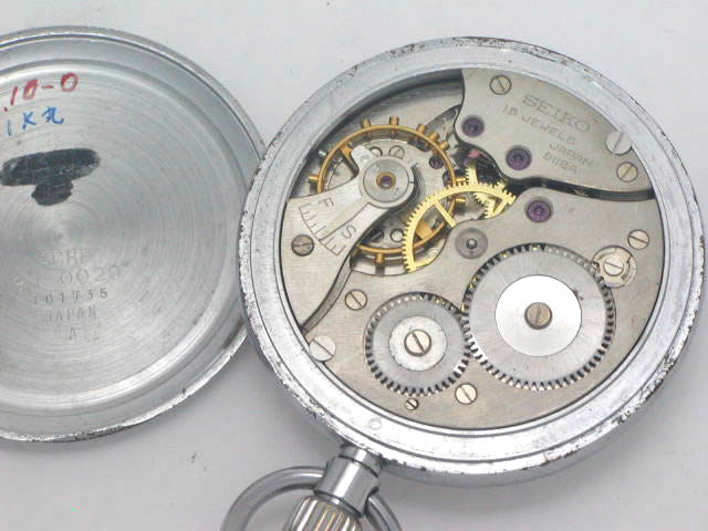 セイコー 懐中時計 91-0020 Cal.9119A 手巻 OH済 昭和36年
