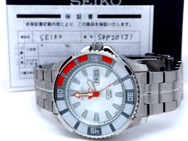 セイコー 5スポーツ SRP201J1 海外向けモデル 自動巻 USED