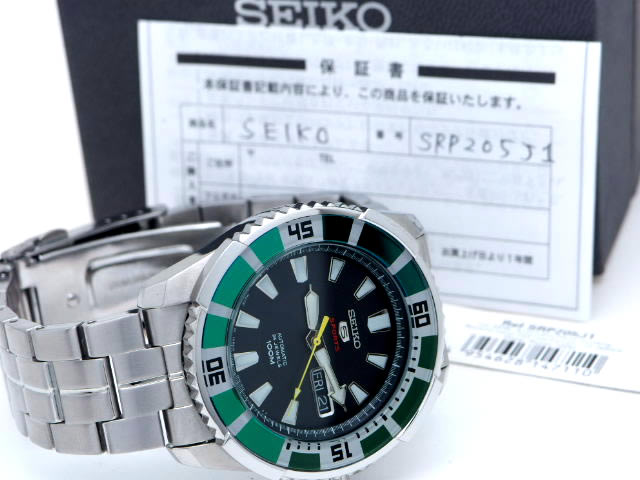 セイコー 5スポーツ SRP205J1 海外向けモデル 自動巻 USED