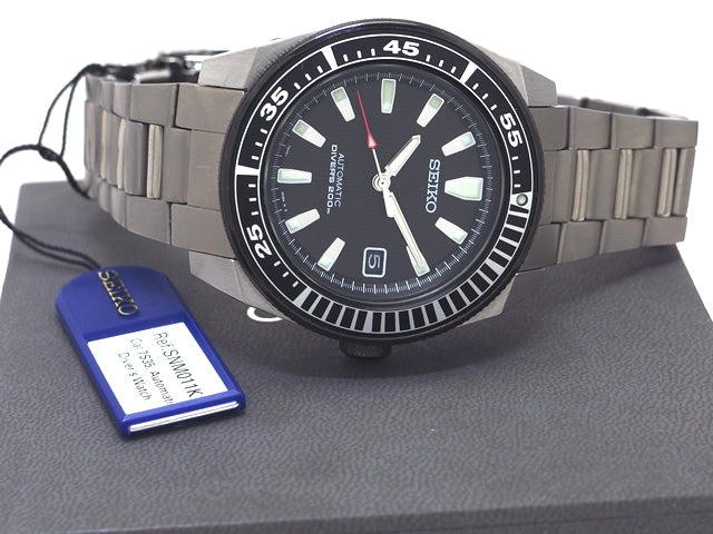 セイコー ブラックサムライ ダイバー200M SNM011K1 7S35-0080 自動巻 USED