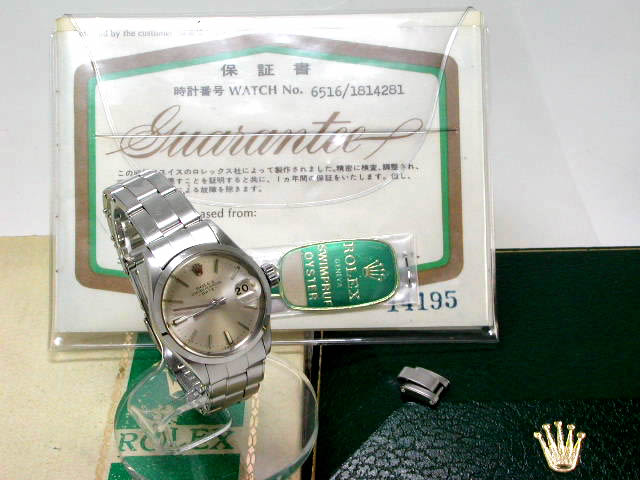 ロレックス オイスターパペチャルデイト 6516 レディス 自動巻 OH済 1966年　