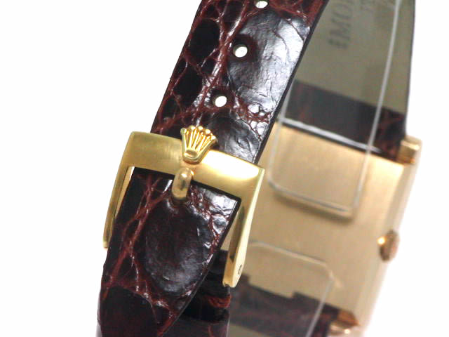 ロレックス チェリーニ 18KYG スクエア Cal.1600 手巻 OH済 1970年代