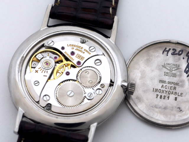 ロンジン 2針 Cal.428 17J 手巻 OH済 1970年代