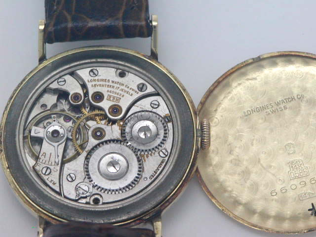 ロンジン 14K無垢 スモールセコンド Cal.23M 手巻 OH済 1940年代