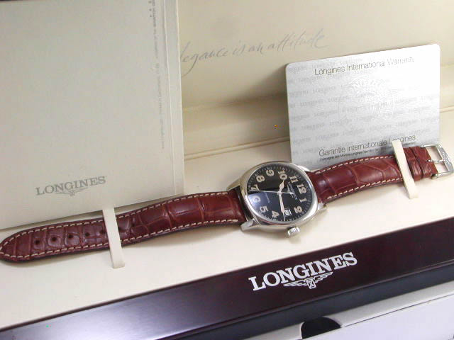 ロンジン スピリット ブラック L2.699.4.53.2 自動巻 USED　