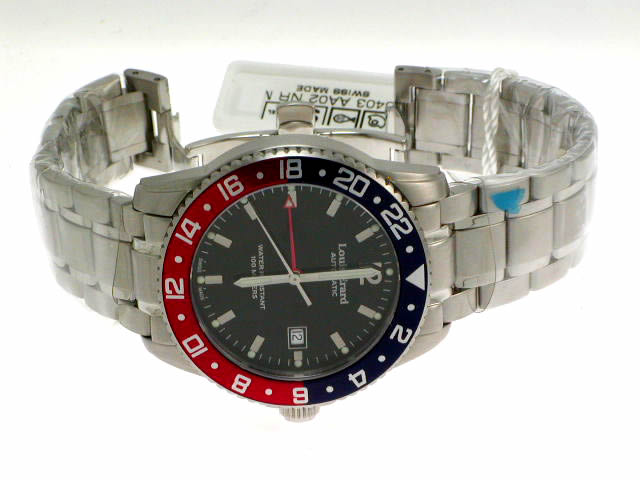 ルイ・エラール GMT 自動巻き SSブレス