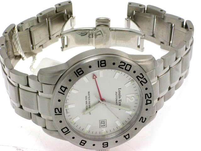 ルイ・エラール GMT 自動巻き SSブレス