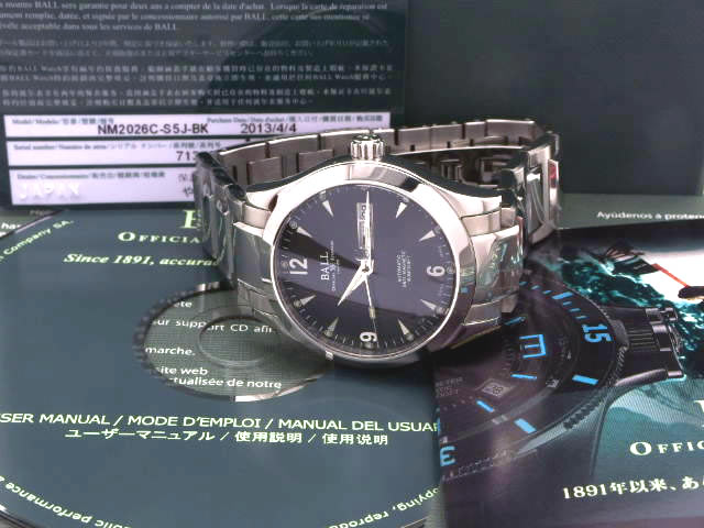 ボールウォッチ エンジニア2 オハイオ40mm NM2026C-S5J-BK 自動巻 USED