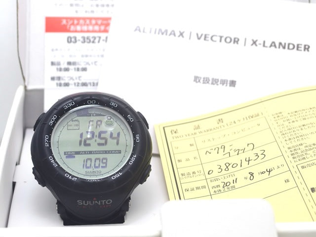 スント ベクター ブラック SS010600110 クオーツ USED Suunto