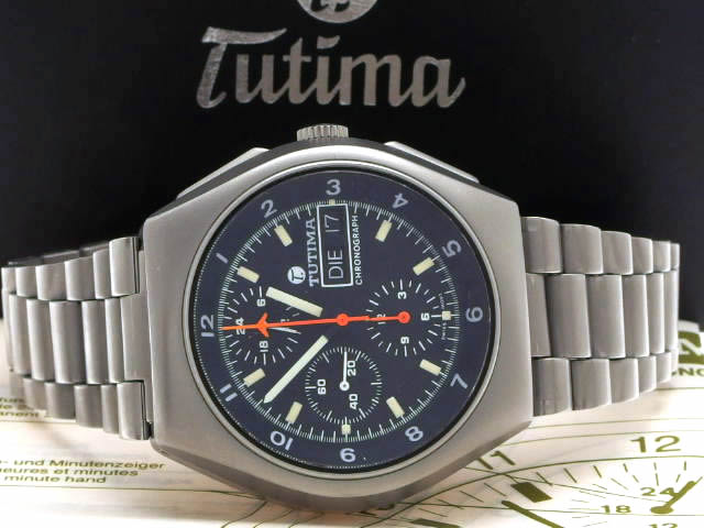 チュチマ 798-02 ミリタリークロノグラフ レマニア5100 OH済 USED　