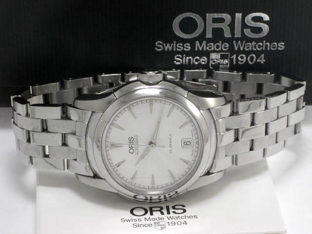 オリス アートリエ デイト 633 7552 40 51M 自動巻 38mm USED　