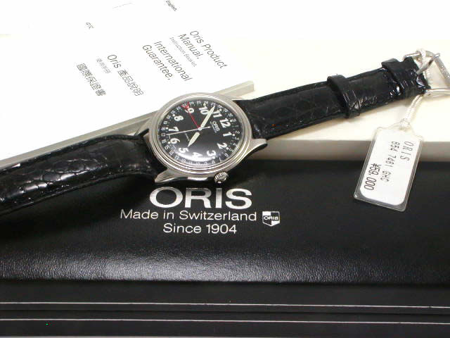 絶盤 オリス クラシック オリジナル 36mm 654 7461 GHC 自動巻 ブラックダイヤル　