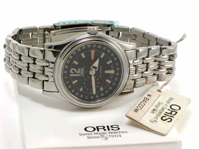 絶盤 オリス クラシック モダン SS 37mm 640 7476 GHM 自動巻 黒文字盤　
