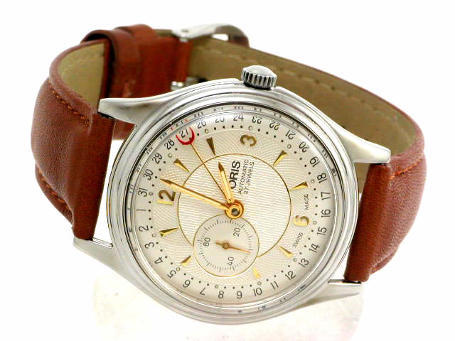 オリス ポインターデイト スモールセコンド 36mm 自動巻 640 7461 USED　