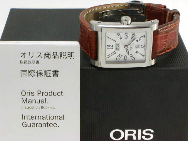 オリスレクタンギュラー デイデイト 585 7525 40 61D USED Oris