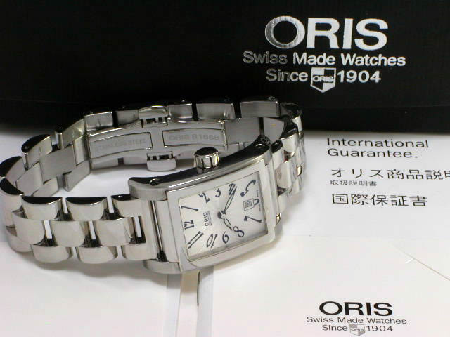 オリス マイルス レクタンギュラー レディス 561 7526 41 61M USED Oris