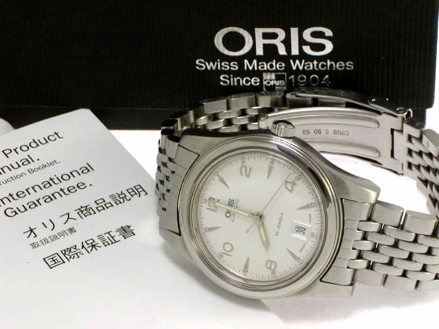 オリス クラシック オリジナル φ40.0mm SSブレス 633 7509 41 61M USED Oris