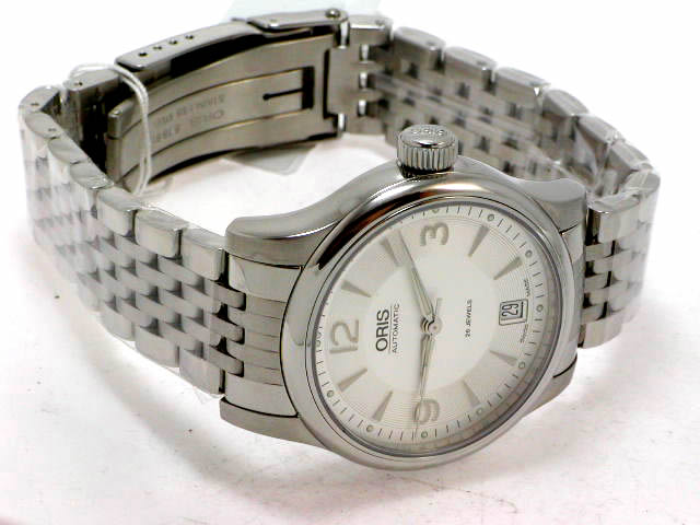 オリス クラシック φ37.0mm シルバー文字盤 SSブレス