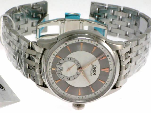 オリス アートリエ スモールセコンドφ40mm メタルブレス 623 7582 40 51M