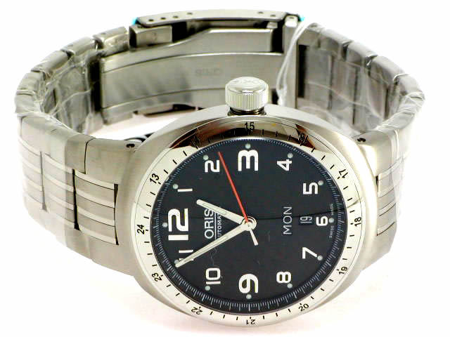 2007年発売 オリス TT3チタン デイデイト カーボンダイヤル ブレス 635 7588 70 69M