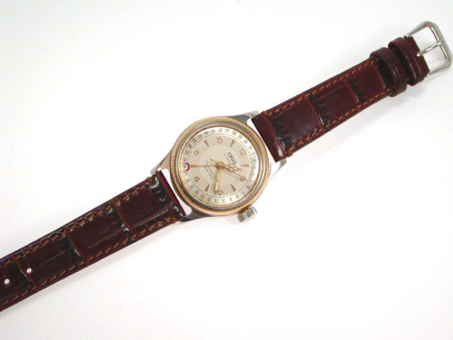 USED オリス ビッグクラウン ポインターデイト コンビ 自動巻 ボーイズ 7400Oris