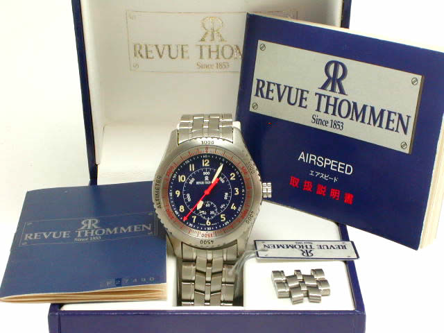 レビュートーメン エアスピード アルティメーター Ref.5310001BE/M USED Revue Thommen