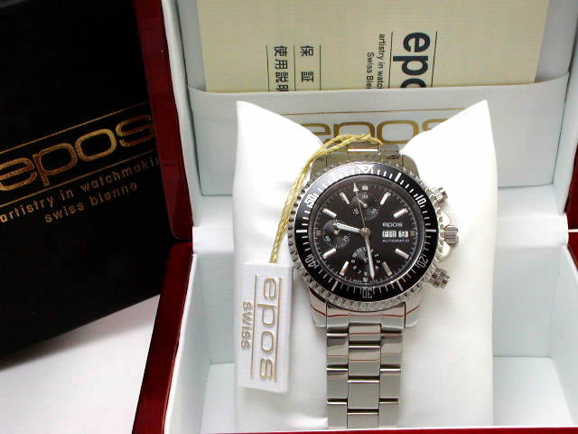 エポス ダイバー クロノグラフ SS 3365BKM USED