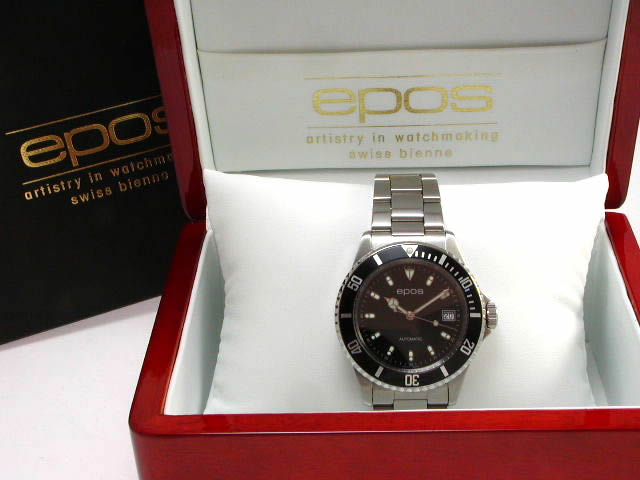 エポス 3253BKM ダイバー 自動巻 新品同様 USED