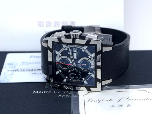 エドックス クラスロイヤル クロノグラフ 01105-357N-NIN 自動巻 USED