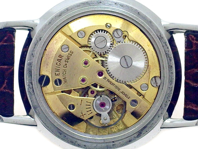 エニカ ウルトラソニック 1010 Cal.AR1010 21石手巻 OH/風防交換済 1960年代