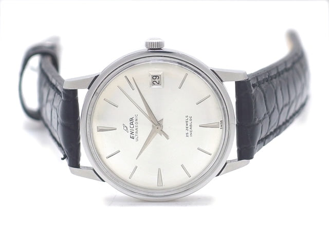 エニカ ウルトラソニック AS1009 Cal.AR1009B 25石手巻 OH済 1960年代 Enicar