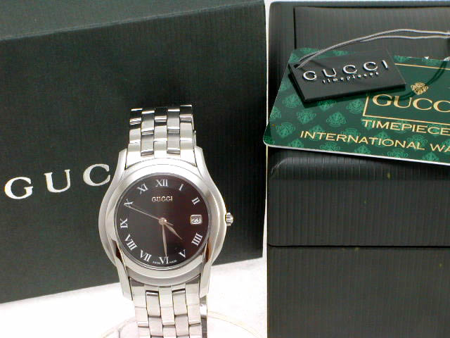 グッチ 5500M メンズサイズ クオーツ USED　Gucci