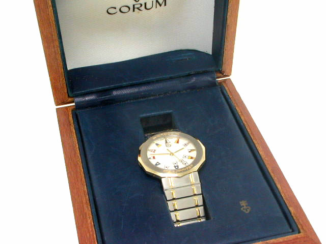 コルム アドミラルカップ SS/18K クオーツ USED　