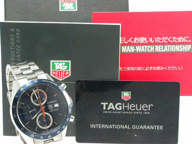 タグホイヤー カレラ クロノブラフ 自動巻 CV2015 BA0786 USED　
