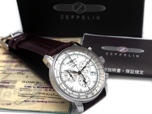 ツェッペリン 76801 『ZEPPELIN号100周年記念モデル』 クオーツ USED