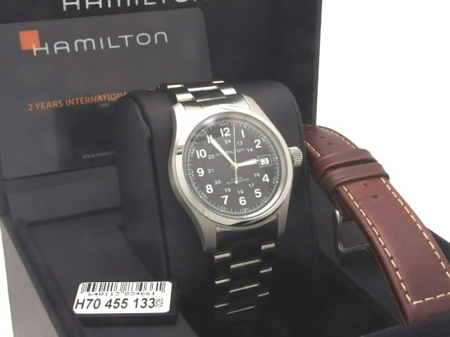 ハミルトン カーキ フィールド オート H70455133 自動巻 SSブレス USED