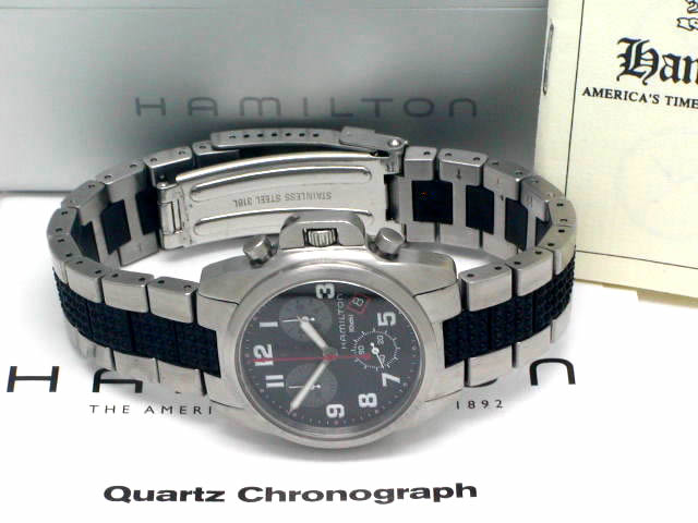 ハミルトン カーキ 6303 クロノグラフ クオーツ 34mm USED