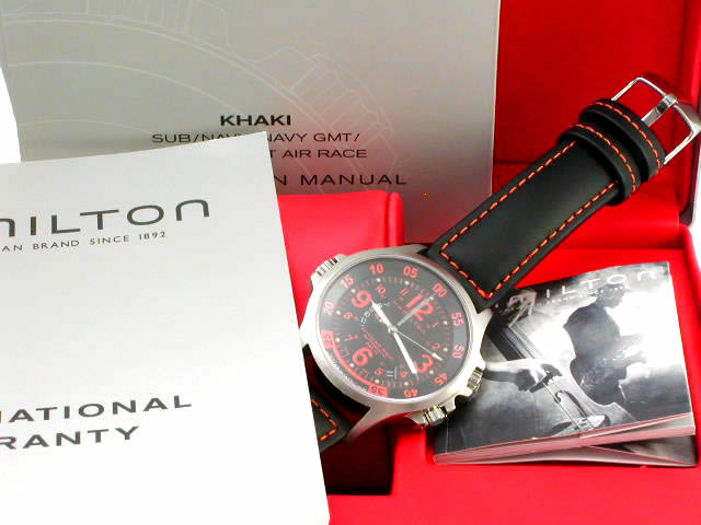 ハミルトン カーキ GMT エアレース H77665673 自動巻 USED　