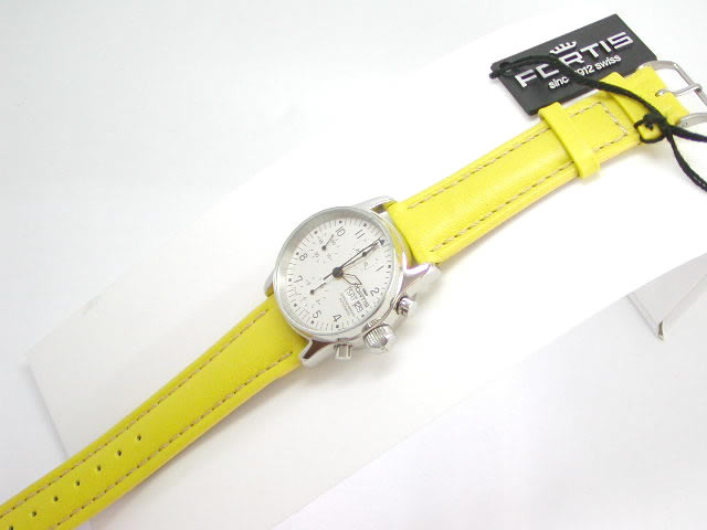 フォルティス パイロット クロノ ポリッシュ ホワイトダイヤル バックスケルトン 622 2012LG　　新品 Fortis