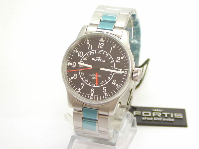 フォルティス パイロット GMT　596 2211M　　新品 Fortis