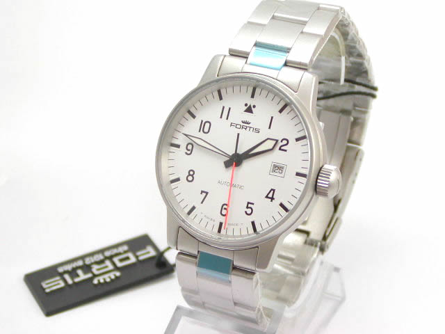フォルティス パイロット･アラビック ホワイトダイヤル 595 1042M　　新品 Fortis